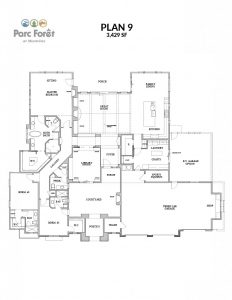 Floor Plan 9 Large Gail w RV Garage opt flat
